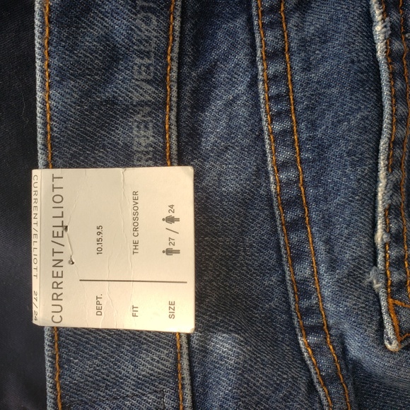 Current/Elliot Unisex Raw Hem Jean *New size 24/27 - Picture 7 of 8